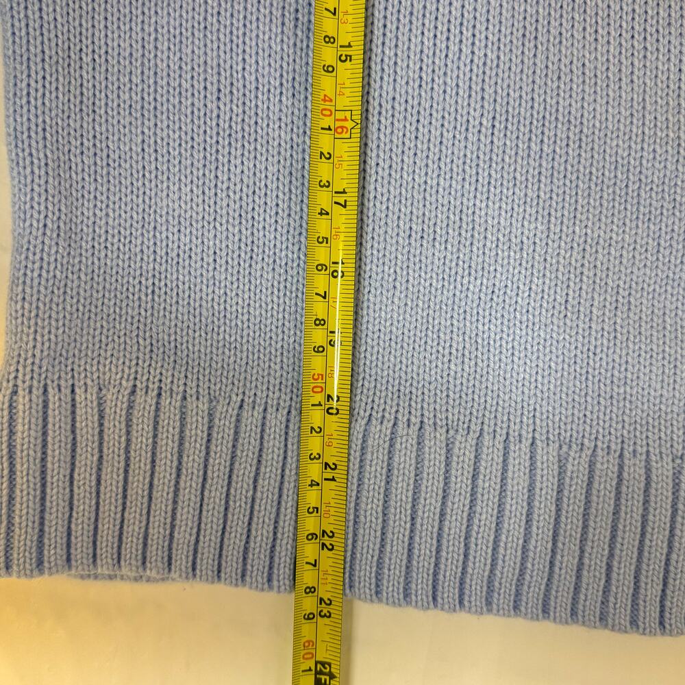 BTFBM Periwinkle Ribbed Mock Neck Sweater M - Picture 4 of 9